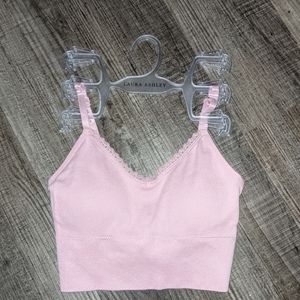 New pink bralette top